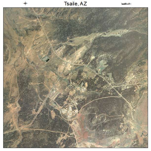 Tsaile, AZ air photo map