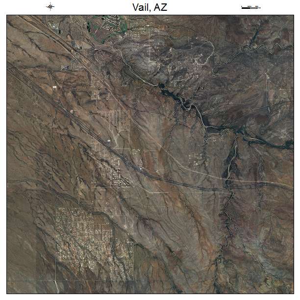 Vail, AZ air photo map