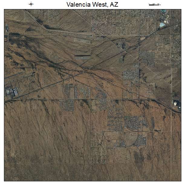 Valencia West, AZ air photo map