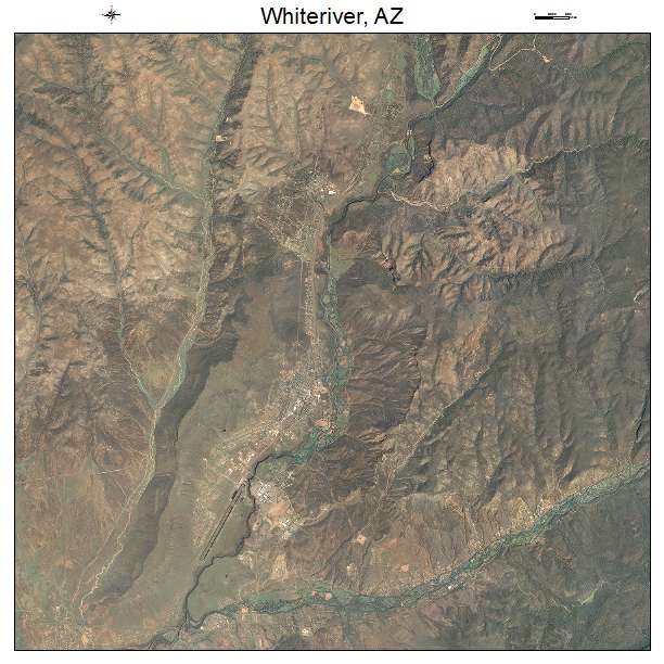 Whiteriver, AZ air photo map