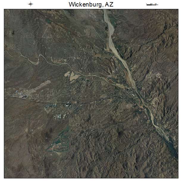 Wickenburg, AZ air photo map