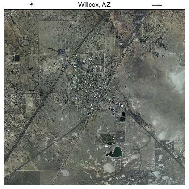 Willcox, AZ air photo map