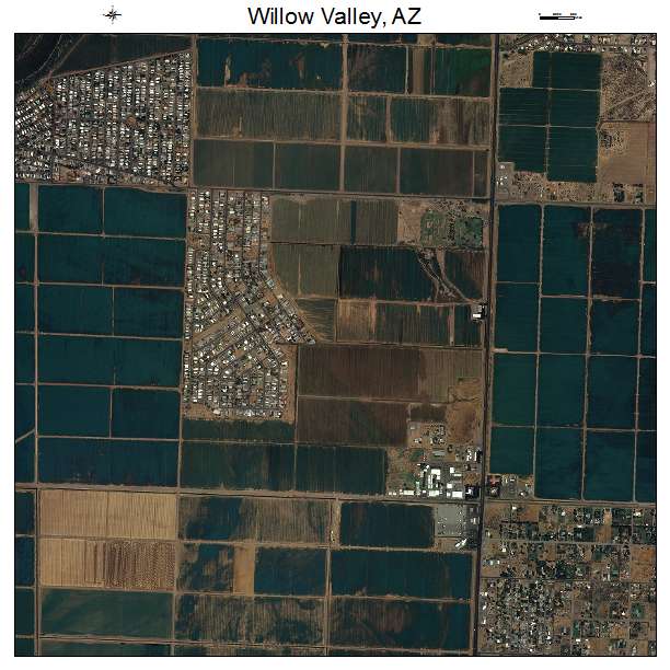 Willow Valley, AZ air photo map