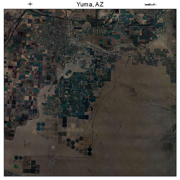 Yuma, AZ air photo map