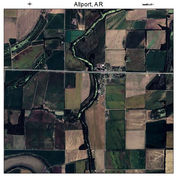 Allport, AR air photo map