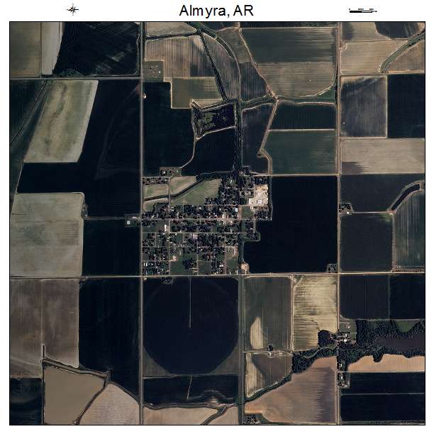 Almyra, AR air photo map
