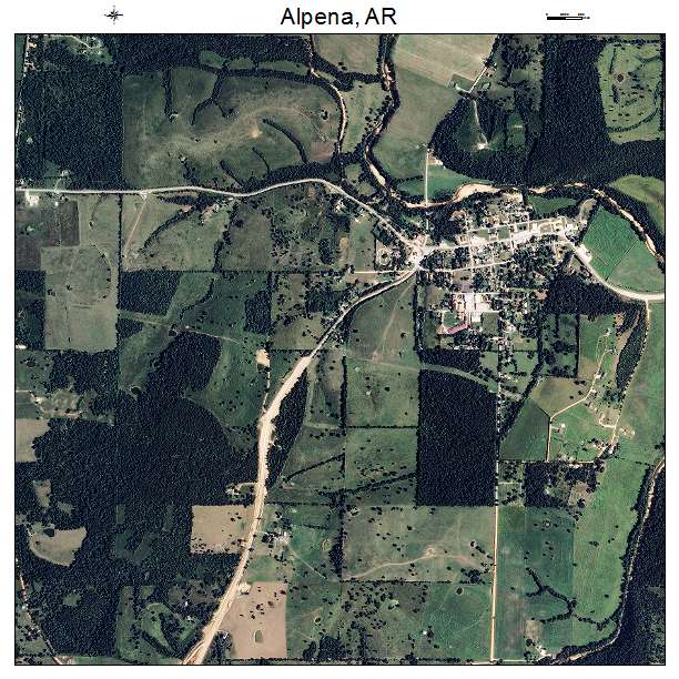 Alpena, AR air photo map