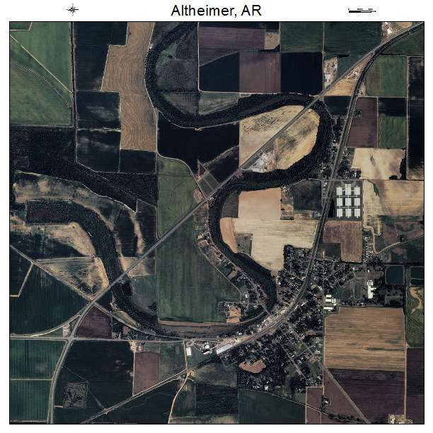 Altheimer, AR air photo map