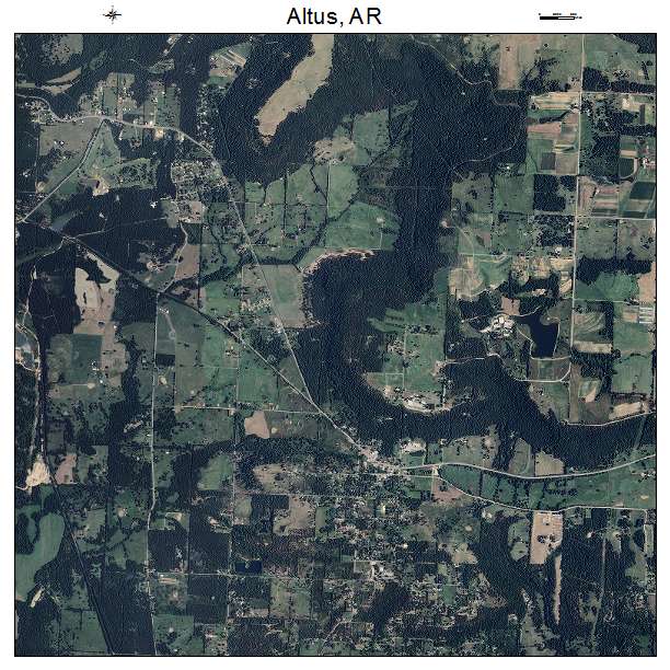 Altus, AR air photo map