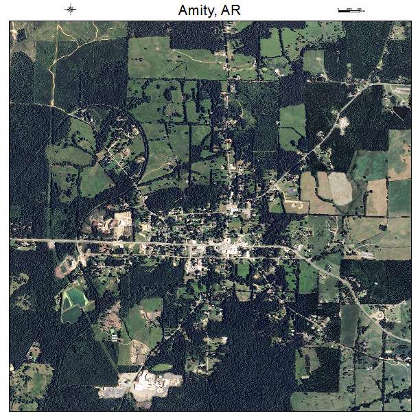 Amity, AR air photo map