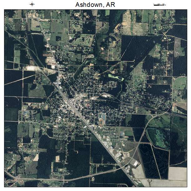 Ashdown, AR air photo map