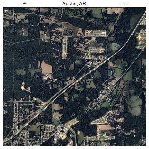 Austin, AR air photo map
