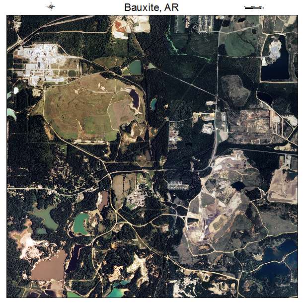Bauxite, AR air photo map