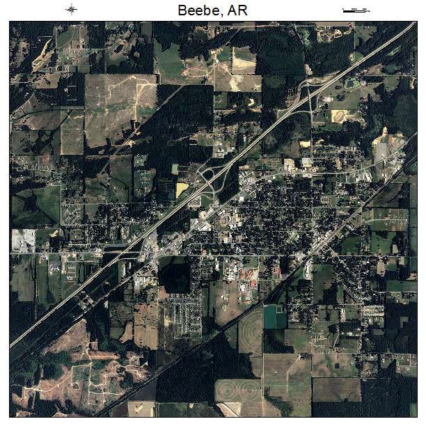 Beebe, AR air photo map