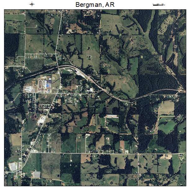 Bergman, AR air photo map