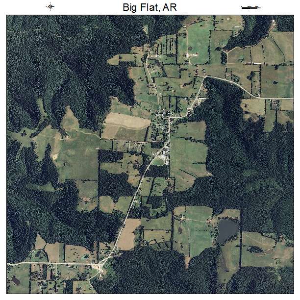 Big Flat, AR air photo map