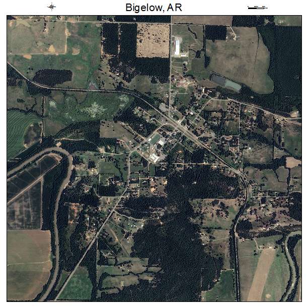 Bigelow, AR air photo map