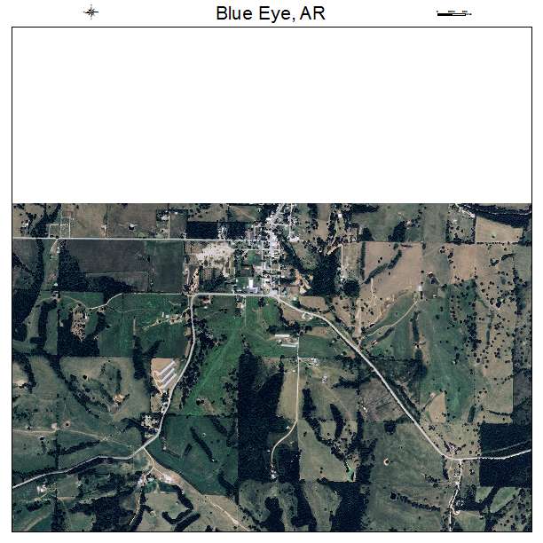 Blue Eye, AR air photo map