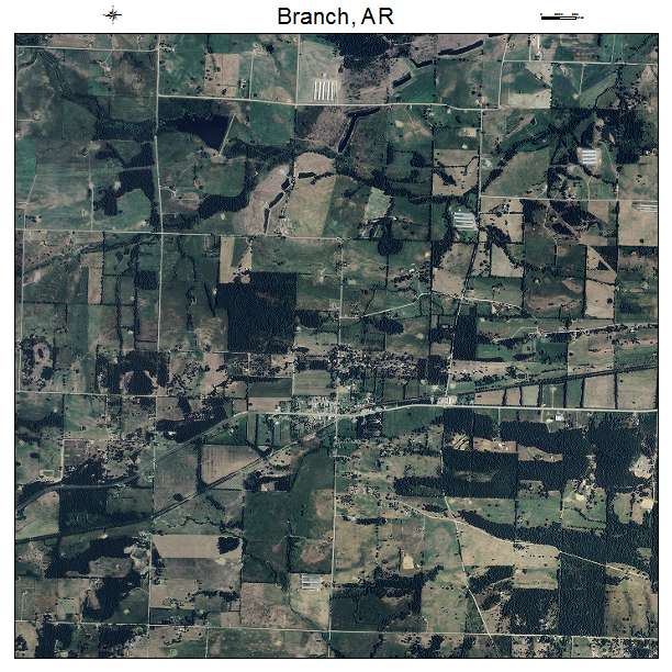 Branch, AR air photo map