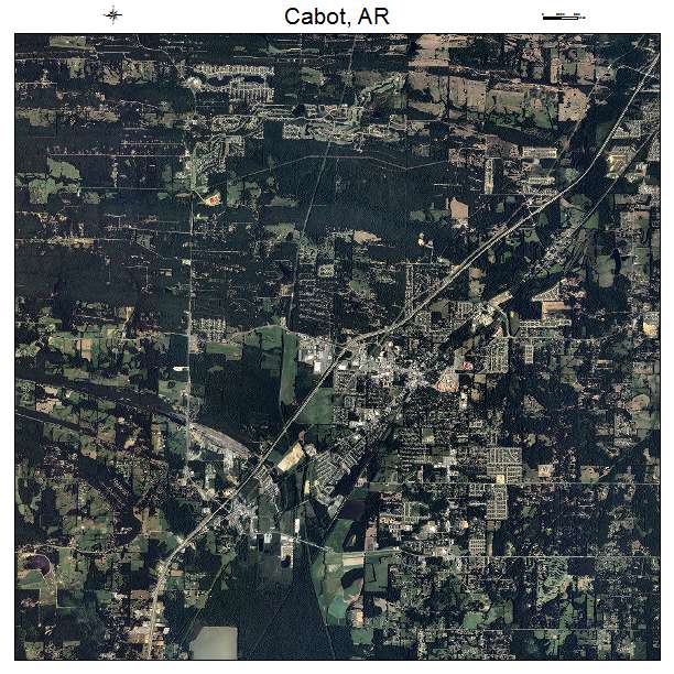 Cabot, AR air photo map