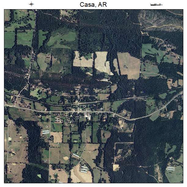 Casa, AR air photo map