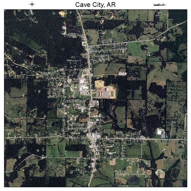 Cave City, AR air photo map
