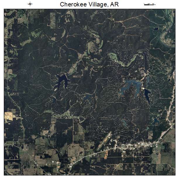 Cherokee Village, AR air photo map