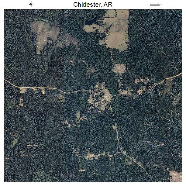 Chidester, AR air photo map