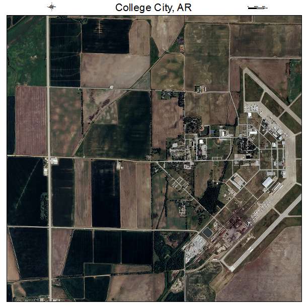 College City, AR air photo map