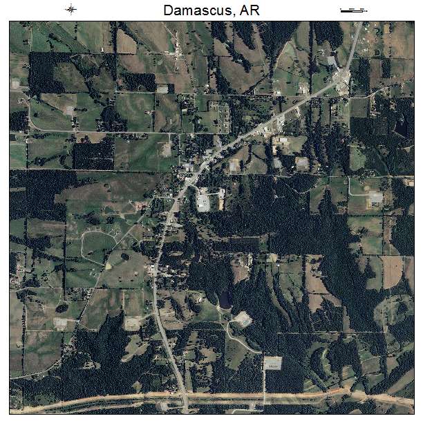 Damascus, AR air photo map