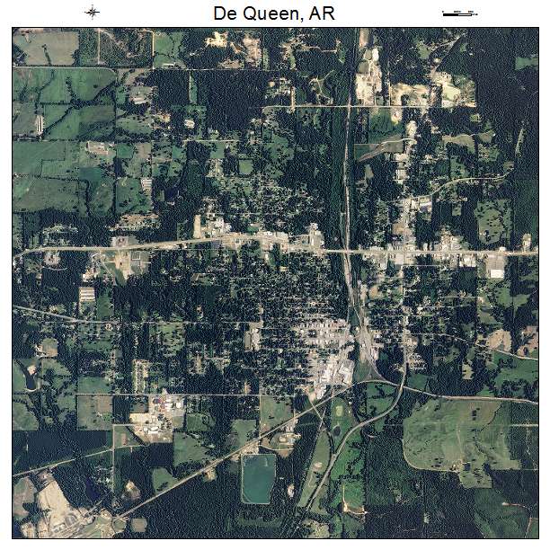 De Queen, AR air photo map