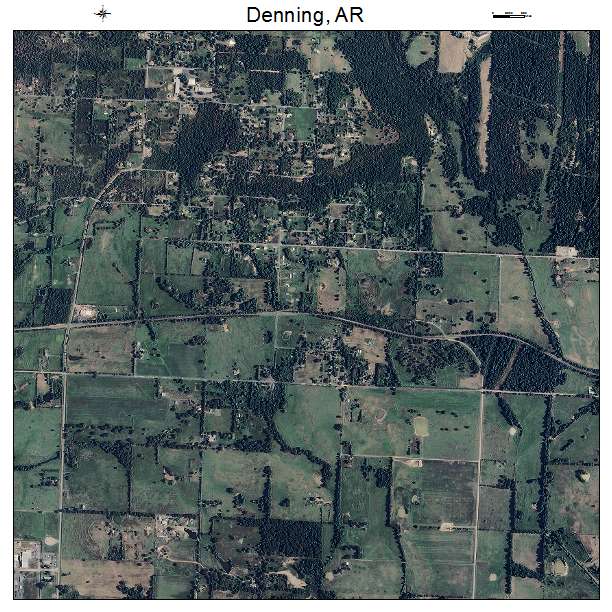 Denning, AR air photo map