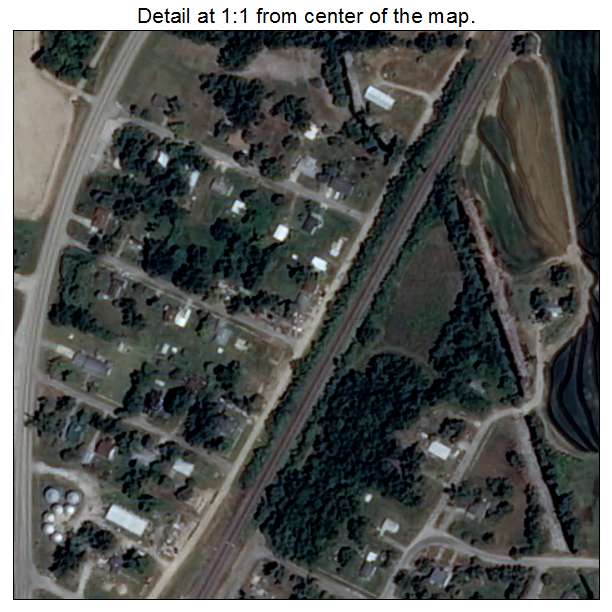 Alicia, Arkansas aerial imagery detail