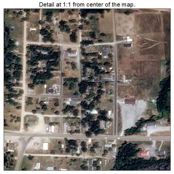 Amagon, Arkansas aerial imagery detail