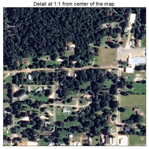 Amity, Arkansas aerial imagery detail