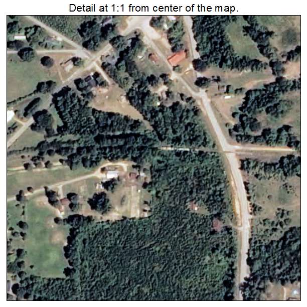 Antoine, Arkansas aerial imagery detail