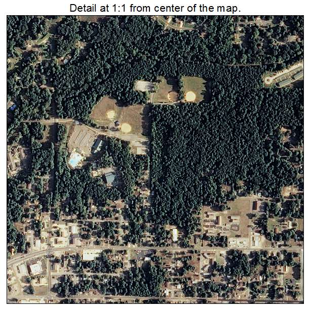 Arkadelphia, Arkansas aerial imagery detail