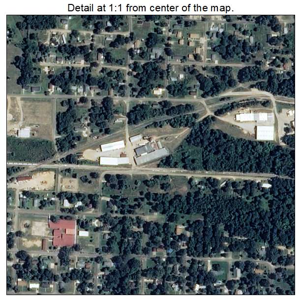 Ashdown, Arkansas aerial imagery detail