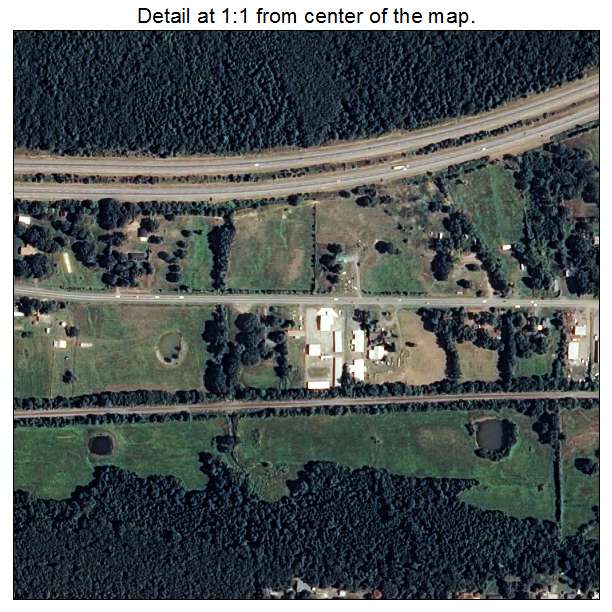 Atkins, Arkansas aerial imagery detail