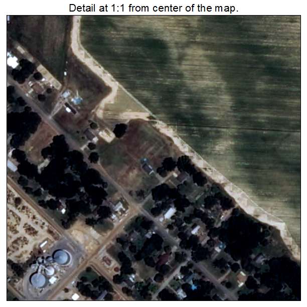 Aubrey, Arkansas aerial imagery detail