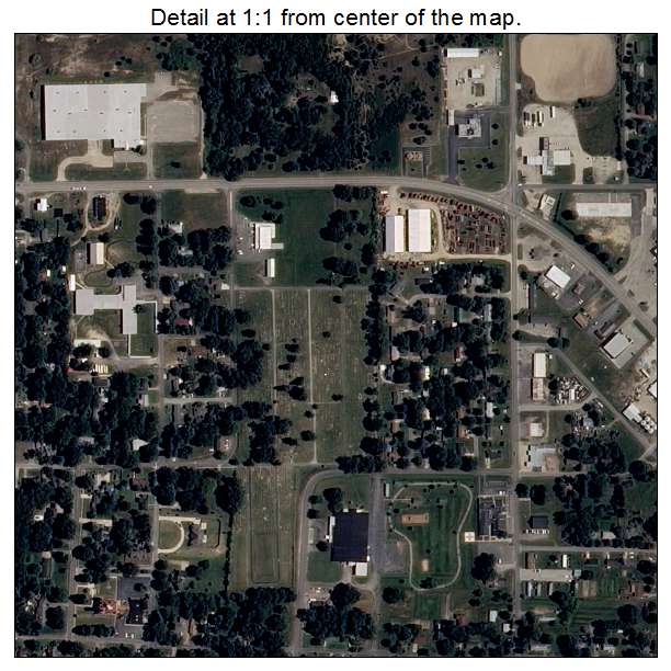 Augusta, Arkansas aerial imagery detail