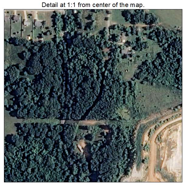 Avoca, Arkansas aerial imagery detail
