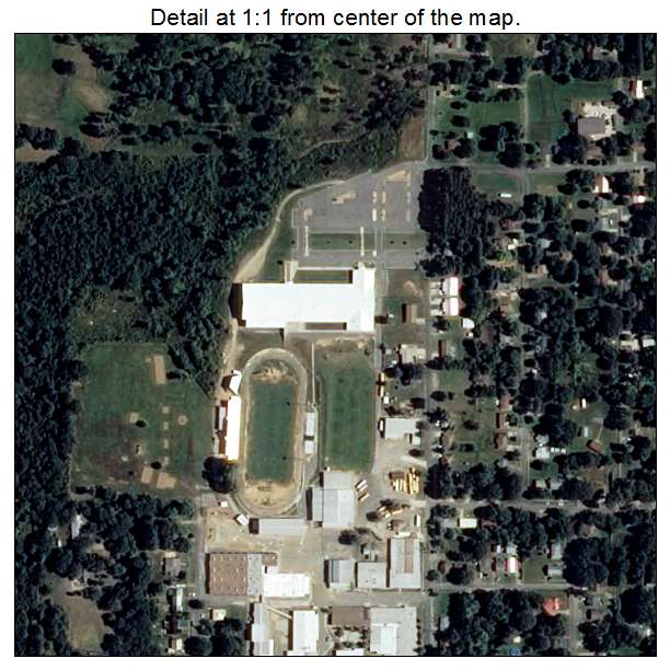 Bald Knob, Arkansas aerial imagery detail