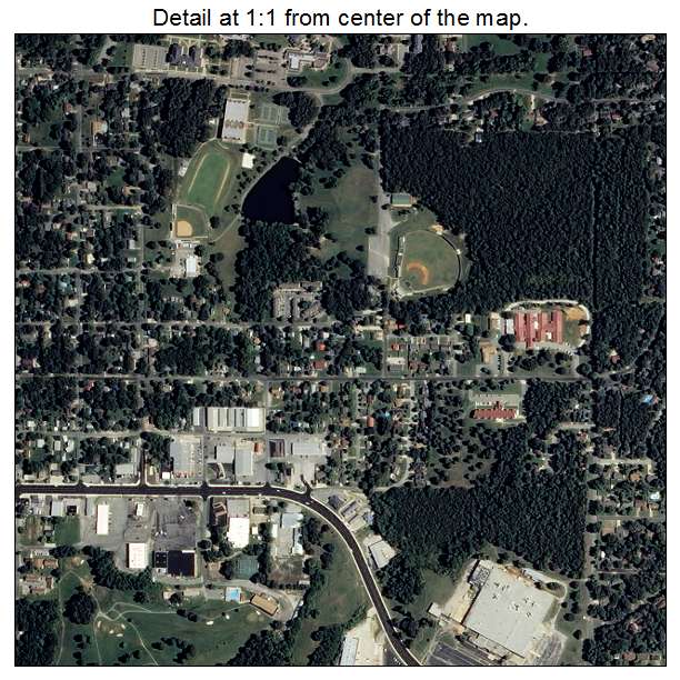 Batesville, Arkansas aerial imagery detail