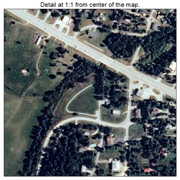 Bellefonte, Arkansas aerial imagery detail