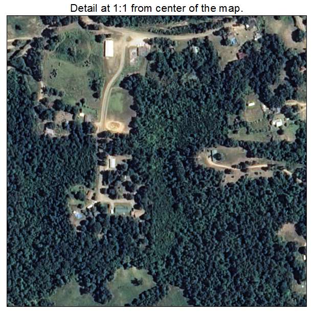 Ben Lomond, Arkansas aerial imagery detail