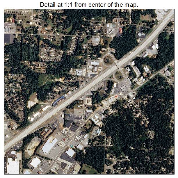 Benton, Arkansas aerial imagery detail