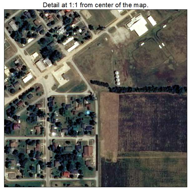 Biggers, Arkansas aerial imagery detail