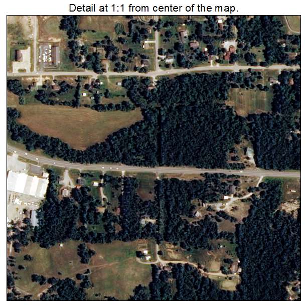 Black Rock, Arkansas aerial imagery detail