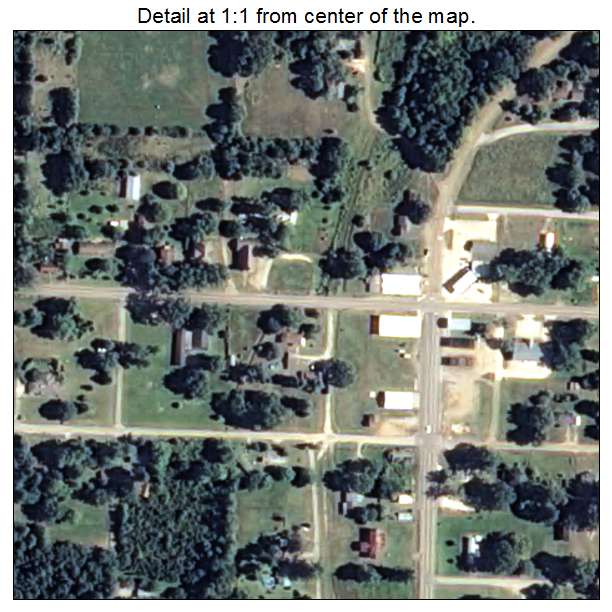 Blevins, Arkansas aerial imagery detail